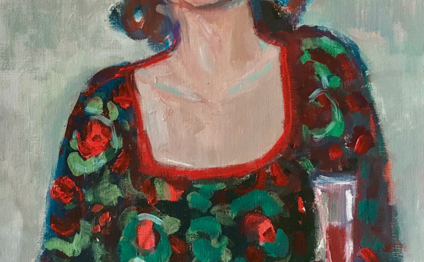 La dame au verre de&nbsp;vin