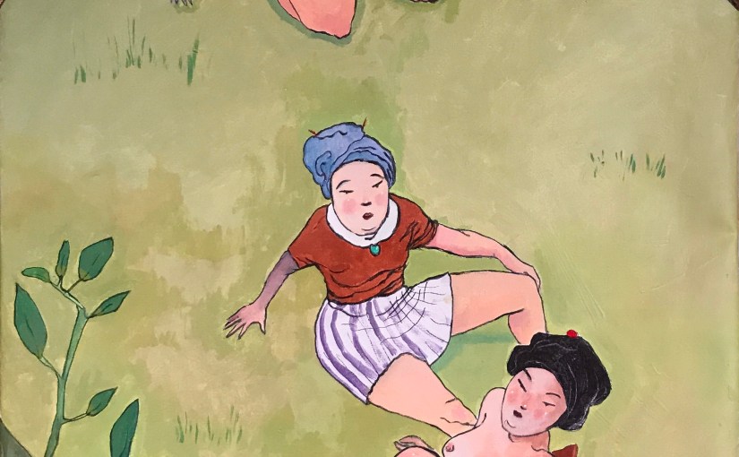 Geishas sur l&rsquo;herbe